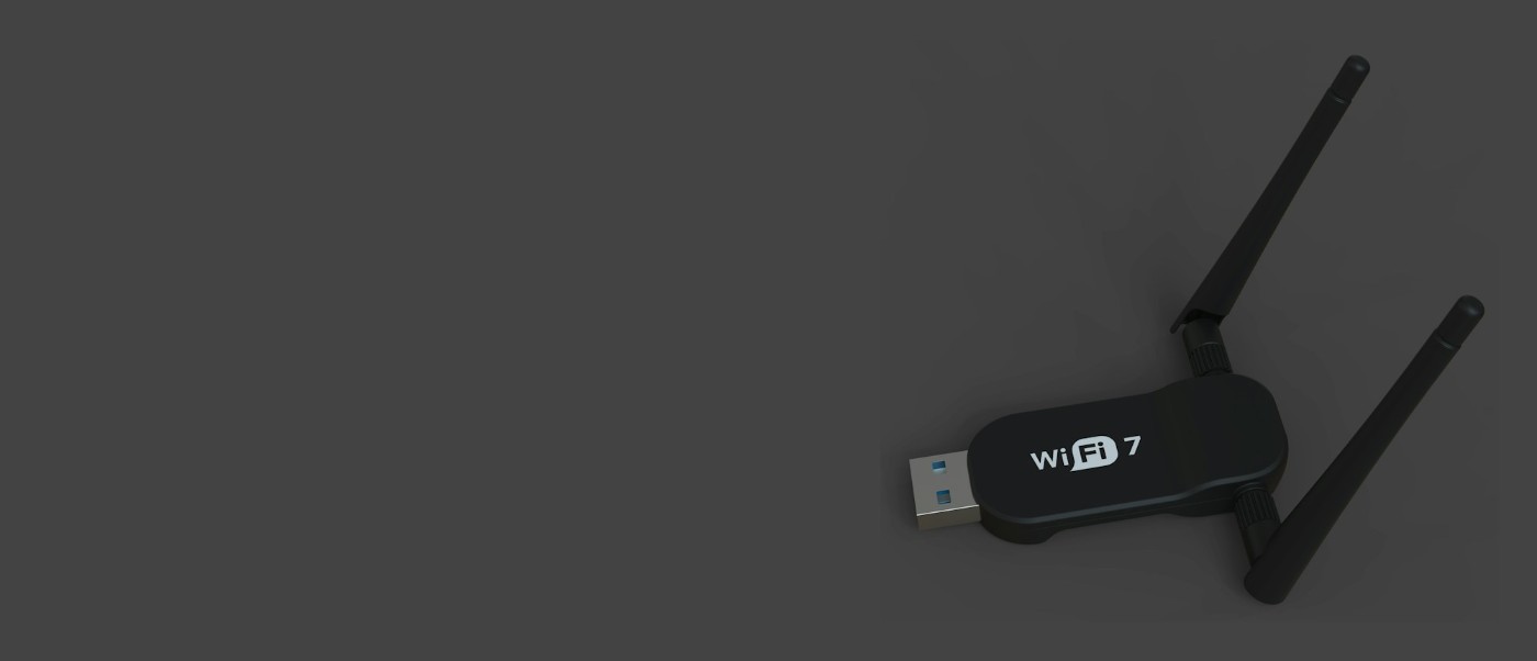 Adaptador WiFi USB con antenas